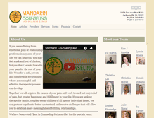 Tablet Screenshot of mandarincounseling.com